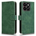 Pikkukuva 1 / 5: ZTE Blade A35 / A55 Nahkakotelo, ihoa myötäilevä, pudotussuojaava lompakkokotelo - Multicolor Green