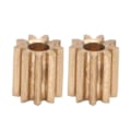 Miniatyrbillede 1 af 5: 2 stk. Motor Pinion Gear Messing Udskiftning til Duplo Intelli Lok Modul 0.5 9 Tænder