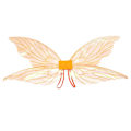 Miniatyrbild 1 av 4: Févingar för vuxna utklädnader, glittrande skira vingar - änglavingar för barn, flickor, kvinnor - Snngv Orange