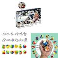 Miniatyrbild 2 av 5: Adventskalender - 24 Dagar Julräkning Presentask Med 3D Metalltråd Och Plast Hjärngåta Pussel Leksaker