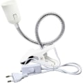 Miniatyrbilde 1 av 5: Spot E27 klemme for leselampe i sengen, AC 230v clip-on stikkontakt kabel med bryter, lampe klemme E27 klemme fleksibel svanehals lampe for akvarieanlegg Mirro