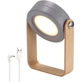Miniatyrbillede 1 af 4: Trækkelig LED Berøringslampe Foldbar Teleskopisk Natlys Lanterne Bordlampe Grey