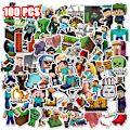 Miniatyrbilde 1 av 5: 100 stk Minecraft Adventure Game-klistremerkepakke, fargerike vanntette klistremerker for vannflasker, skateboards, bærbar PC for tenåringer Barn Voksne