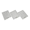 Miniatyrbillede 1 af 5: 3 stk. Belling Universal 320 x 260 mm Metal Kogepladeemhætte Fedtfilter