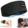 Miniatyrbilde 1 av 10: Trådløse hodetelefoner Bluetooth 5.0, sovehørere, sportshodetelefoner, sovehørere, sportshodeband, øyemaske, hodetelefoner, USB 1. black