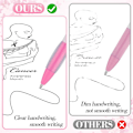 Miniatyrbillede 4 af 5: 50 stk. Pink Ribbon Kuglepenne Bulk, Sort Blæk Optrækkelige Kuglepenne Til Kontorartikler Kvinder Piger Gi
