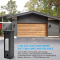Miniatyrbilde 4 av 5: 2 stk Universelle Garasjeportåpnerbrytere 41a4166 Lysende Veggmontert Trykknapp Svart Finish Med