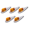 Pikkukuva 1 / 5: DC 12V Amber Teardrop -ohjaamon valo, ohjaamon merkkivalo, etu- ja takaosa, katon raivausvalo, katon ajovalo, johdotus