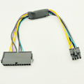 Pikkukuva 4 / 5: 24-nastainen 8-nastaiseen ATX PSU virtakaapeli 3020 7020 9020 Precision T1700:lle, 12 tuumaa (30 cm) Black