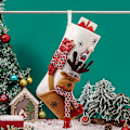 Miniatyrbild 2 av 3: DIY Julgransprydnader Julstrumpor Presentpåse Juldekorationer Julstrumpor Set Julhänge Presentpåse