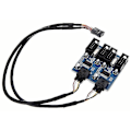 Miniatyrbild 2 av 5: 9pin Header 1 till 4 Splitter Port Multiplikator 30cm förlängningskabel