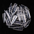 Pikkukuva 1 / 4: 500 kpl stiletto-kynsitippejä, erikoispitkät tipit, tekokynnet, kynsien kärjet, läpinäkyvä Transparent Transparent