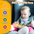 Pikkukuva 5 / 6: Puu Busy Board pienille lapsille Montessori Busy Board LED-valokytkimet Sensory Board Pedagoginen oppimislelu Vauva ja taapero 3 vuotta ja vanhemmat C