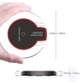 Miniatyrbilde 2 av 5: 2 stk. Qi Trådløs Lader, Qi Bærbar Universell Trådløs Ladeplate Kompatibel Med Apple Iphone X/iphone 8/8 Plus, Android/samsung Galaxy Note 8/nei