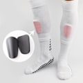 Pikkukuva 2 / 4: 2 Paria Mini Pro Jalkapallo Shin Padit, Mini Jalkapallo Shin Guards Set, Unisex Liukumaton Jalkapallo Shin Guards Hihat Shin Pad Hihat, Ammattimainen Jalkapallo Shin black and white