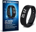 2026 Vibrating Alarm Bracelet for Deep Sleep – Silent Wake-Up, Rechargeable, Multifunctional black