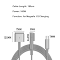 Miniatyrbild 4 av 4: PD Laddningskabel USB Typ-C till Magsafe 1 2 FÖR MAGSAFE 2 FÖR Magsafe 2