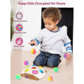 Miniatyrbilde 2 av 5: Simple Dimple Fidget Popper Sensoriske Leker, Reiseleker For Småbarn 1-3, Tidlig Læring & Utdanningsleke For Finmotorikk Med 7 Spretteballer For B