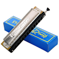 Miniatyrbillede 1 af 2: Starlight-12 Huller 48 Toner C Nøgle Kromatisk Harmonika Til Begyndere