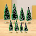 Miniatyrbilde 4 av 5: 8 stk. Miniatyr Furu Trær for Skrivebord, Mini Kunstig Juletre for Julefest Light Green