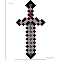 Pikkukuva 4 / 4: Minecraft Netherite -miekka, virallinen Minecraft-asuasuste lapsille, videopeliasu, yksi koko