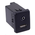 Pikkukuva 1 / 4: Auton USB- ja Aux-liitäntäkytkin Opel Vauxhall Insignia A Astra K Mk7 2016 2017 13599456 Lisävarusteille