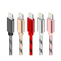 5 st 3m Flätade Lightning-laddningskablar Laddningssladd för iPhone X Xs Pro Max