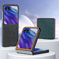 Miniatyrbillede 2 af 4: Ultratyndt, enkelt telefoncover i læder Green For Motorola Razr 50 Ultra