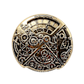 Miniatyrbillede 1 af 5: Rotary Number Gear Mønt Terning Pædagogisk Terning Fidget Legetøj Bærbar Vintage Punk Legering Terning Rekvisit A