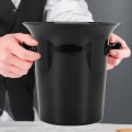 Miniatyrbillede 4 af 5: Wine Dump Sort Plastik Vinspyttebakke - Standard Størrelse Med Sort Tragt Champagne Spand