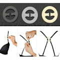 Miniatyrbillede 2 af 5: Dame BH BH Stropper Strop Clips Forlængersæt Skjul Racer Back Clips (6 stk, Sort, Hudfarve, Transparent Farve)