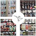Miniatyrbild 5 av 5: 50 st Pegboardkrokar, vägghyllkrokar för display Pegboard Garage Förvara Verktyg Förvaring Hängare Vägghyllkrokar