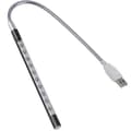 USB LED-tangentbordslampa för bärbar dator med lång svanhals och touch-dimmer