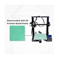 Miniatyrbilde 3 av 5: G10 3D-printer overflatepanel i glassfiberplate 235x235 Grønn
