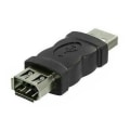 Miniatyrbilde 2 av 5: Firewire Ieee 1394 6-pinners hunn til USB M hann kabeladapter konverterplugg