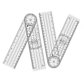 Miniatyrbild 1 av 5: 4 st Goniometer Fysioterapi 360 Graders Rotation Protractor Fysioterapi PVC För Fysioterapeuter