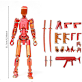 Pikkukuva 5 / 5: T13 Action Figure, Titan 13 Action Figure 3d Titanien Figuuri, 3d Tulostettu Action Figure Nova 13 Action Gold red