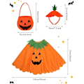 Pikkukuva 2 / 5: Halloween-Pumppukostyymisetti Aikuisten Pumppuponcho