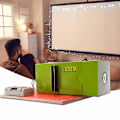 Miniatyrbillede 2 af 5: Samleprojektor Miljøvenlig Pap Multifunktionel Træ DIY Eksperiment Videnskab Slide Projektor Til Børn Kaesi