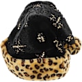 Miniatyrbild 2 av 2: Julhatt Julpartyhatt Leopardmönstrad Julhatt Plyschhatt Partytillbehör för Vuxna