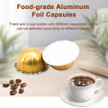 Pikkukuva 3 / 5: 1 set 80ML/40ML/150ML/230ML Kahvikapselin kuori Tee itse uudelleenkäytettävä kahvikapselikuppi Nespresso Vertuolle 80ML
