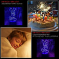 Miniatyrbilde 5 av 5: Mickey Mouse Minnie Mus Leker 3D LED Akryl Nattlys Med Fjernkontroll & Smart Touch 16 Farger Endring Dimbar USB Drevet Soveromsdekorasjon