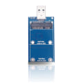 Miniatyrbilde 4 av 5: Msata til USB 3.0 harddisk-etui Msata USB-adapter Ekstern solid state disk-adapter Støtter 30x30