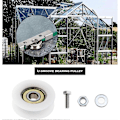 Miniatyrbillede 3 af 5: 4 stk. Drivhusdørhjul 29 mm i diameter - Gliderulle til drivhusdør til de fleste drivhuse