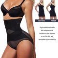 Miniatyrbilde 4 av 4: Dame High Waist Ice Silk Sømløs Pustende Brief Truser
