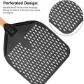 Miniatyrbilde 4 av 5: Pizzapade, perforert Pizza-spade, rektangulær Pizza-vendespate med avtakbar håndtak, for 12-tommers pizza