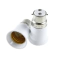 Miniatyrbilde 1 av 5: B22 til Edison Skrue E27 Adapter Konverter B22 til E27 Lampe Lyspære Bajonettfatning