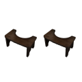 Miniatyrbild 4 av 4: 1/2 bambu Toalettpall Non Slide Poop Seat Old People Potty Squat Nut-brown 2PCS