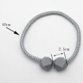 Miniatyrbillede 3 af 5: Stk. Stærke magnetiske gardinbindebånd Bagspændeclips Holdere grey 2PCS