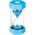 Miniatyrbilde 1 av 5: Timeglass Sand Timer 60 minutter: Plastic Sand Clock, gigantisk Blue Sand Watch , Arena 60 min